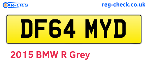 DF64MYD are the vehicle registration plates.