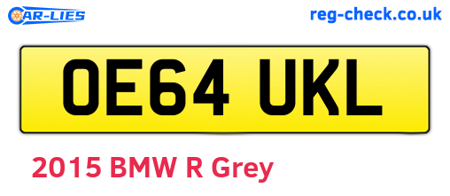 OE64UKL are the vehicle registration plates.