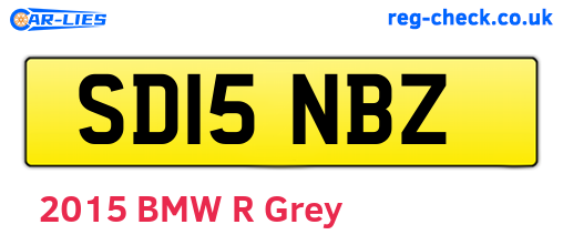SD15NBZ are the vehicle registration plates.