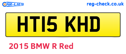 HT15KHD are the vehicle registration plates.