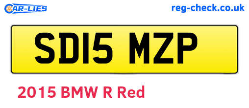 SD15MZP are the vehicle registration plates.