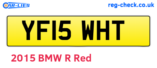 YF15WHT are the vehicle registration plates.