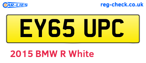 EY65UPC are the vehicle registration plates.