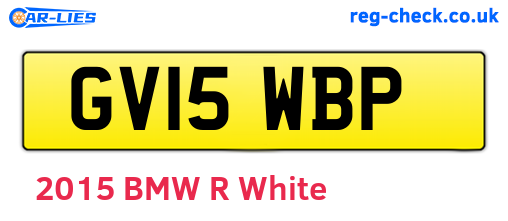 GV15WBP are the vehicle registration plates.