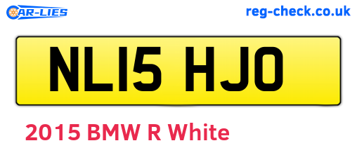 NL15HJO are the vehicle registration plates.