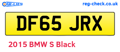 DF65JRX are the vehicle registration plates.