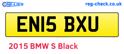 EN15BXU are the vehicle registration plates.