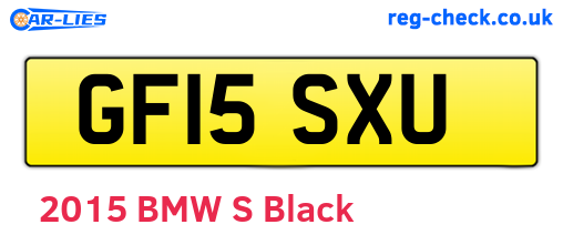 GF15SXU are the vehicle registration plates.
