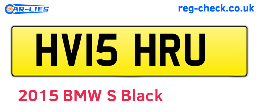 HV15HRU are the vehicle registration plates.