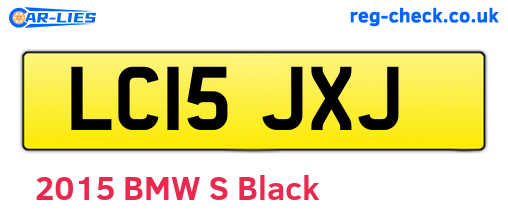 LC15JXJ are the vehicle registration plates.