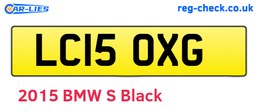 LC15OXG are the vehicle registration plates.