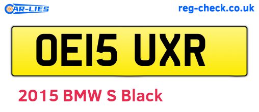 OE15UXR are the vehicle registration plates.