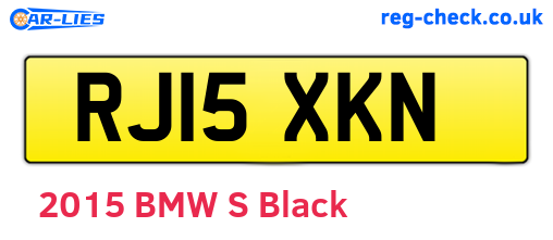 RJ15XKN are the vehicle registration plates.