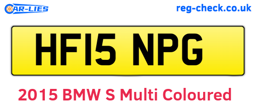 HF15NPG are the vehicle registration plates.