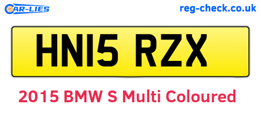 HN15RZX are the vehicle registration plates.