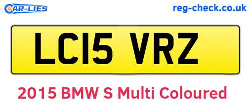 LC15VRZ are the vehicle registration plates.