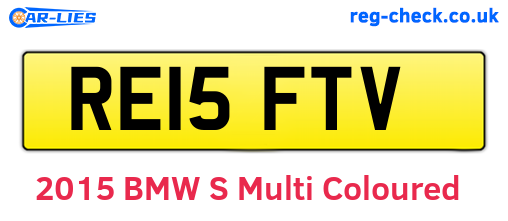 RE15FTV are the vehicle registration plates.