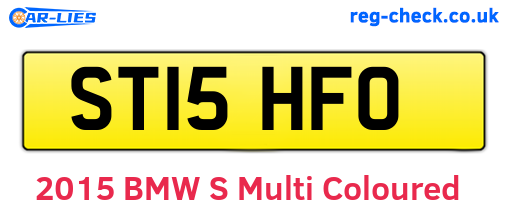 ST15HFO are the vehicle registration plates.