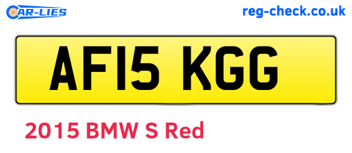 AF15KGG are the vehicle registration plates.