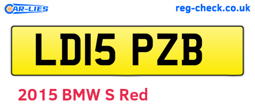 LD15PZB are the vehicle registration plates.