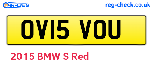 OV15VOU are the vehicle registration plates.