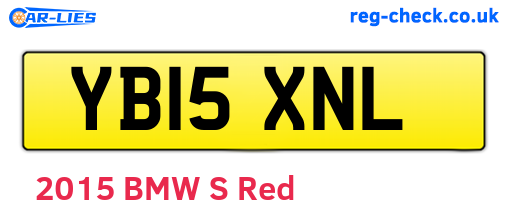 YB15XNL are the vehicle registration plates.