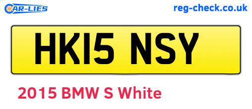 HK15NSY are the vehicle registration plates.