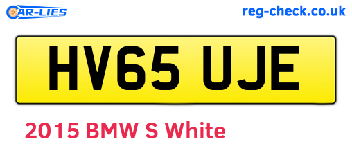 HV65UJE are the vehicle registration plates.