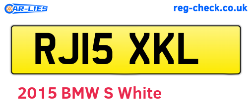 RJ15XKL are the vehicle registration plates.