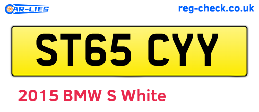 ST65CYY are the vehicle registration plates.