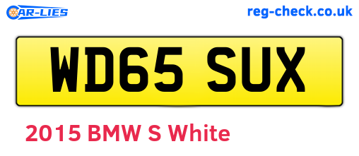 WD65SUX are the vehicle registration plates.