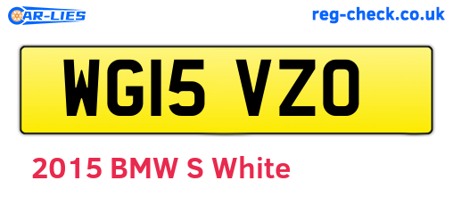 WG15VZO are the vehicle registration plates.
