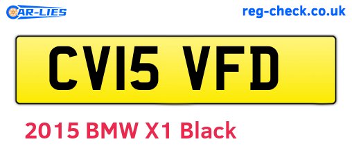CV15VFD are the vehicle registration plates.