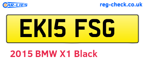 EK15FSG are the vehicle registration plates.