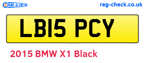 LB15PCY are the vehicle registration plates.