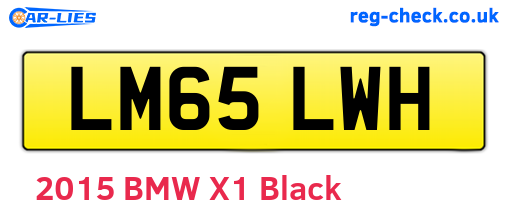 LM65LWH are the vehicle registration plates.