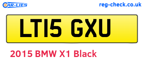 LT15GXU are the vehicle registration plates.