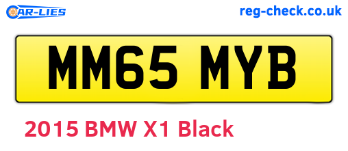 MM65MYB are the vehicle registration plates.