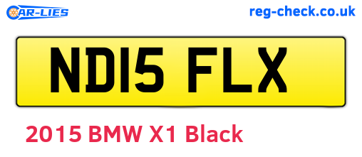 ND15FLX are the vehicle registration plates.