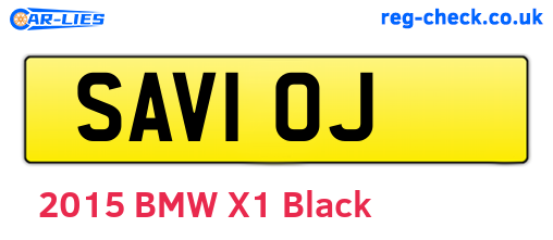 SAV10J are the vehicle registration plates.