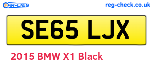 SE65LJX are the vehicle registration plates.
