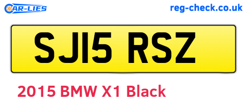SJ15RSZ are the vehicle registration plates.