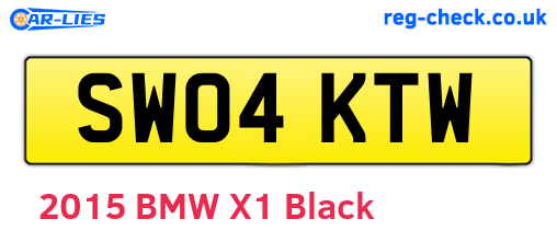 SW04KTW are the vehicle registration plates.
