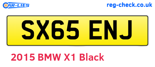 SX65ENJ are the vehicle registration plates.