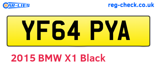 YF64PYA are the vehicle registration plates.