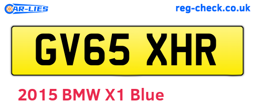 GV65XHR are the vehicle registration plates.