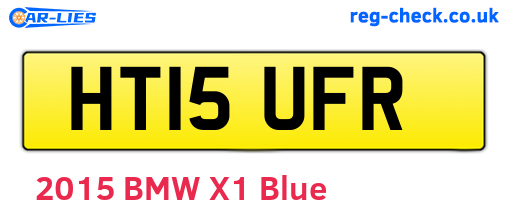 HT15UFR are the vehicle registration plates.