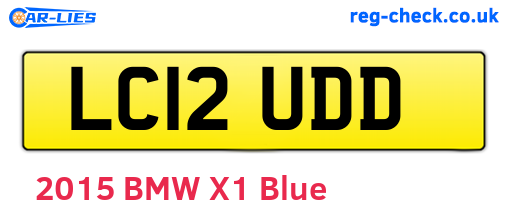 LC12UDD are the vehicle registration plates.