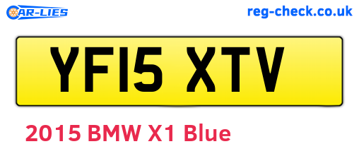 YF15XTV are the vehicle registration plates.
