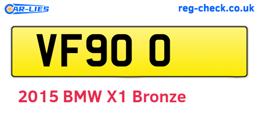 VF900 are the vehicle registration plates.